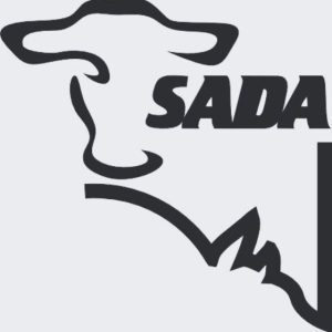 Sada written in black and white
